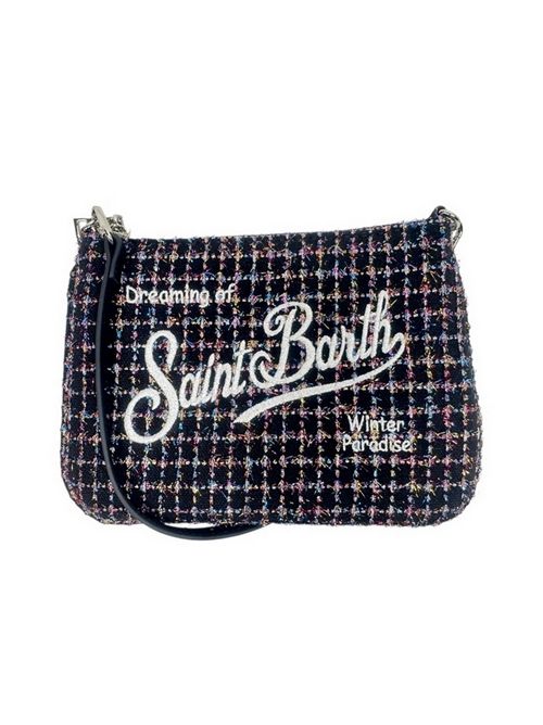 trousse donna parisenne nero con lurex MC2 Saint Barth | PARISIENNE MINI TWEEDSHINY OO COL EMB